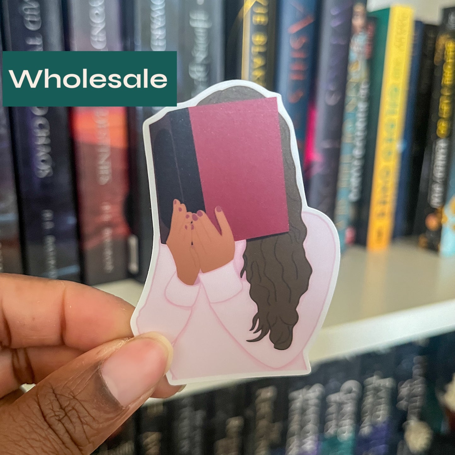 WHOLESALE Nose Stuck in a Book Sticker (Case of 5)