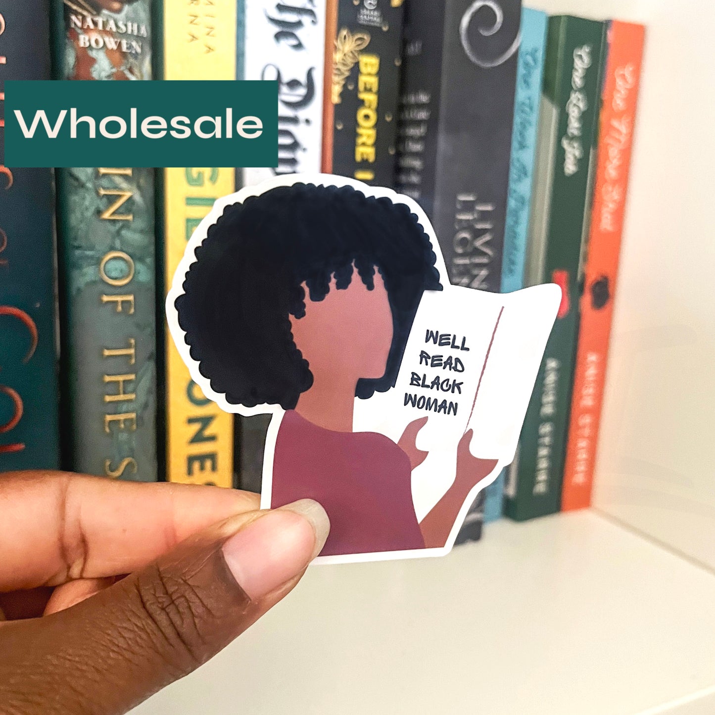 WHOLESALE Well Read Black Woman Sticker (Case of 5)