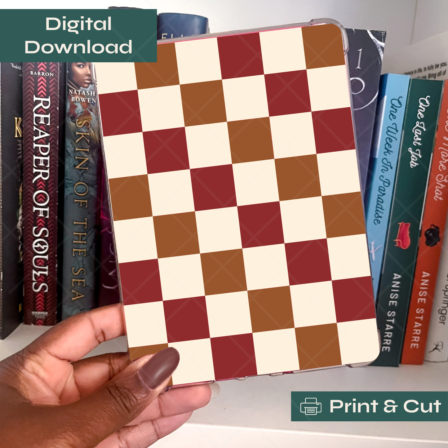 Apple Cider Checkers - Printable Kindle Insert