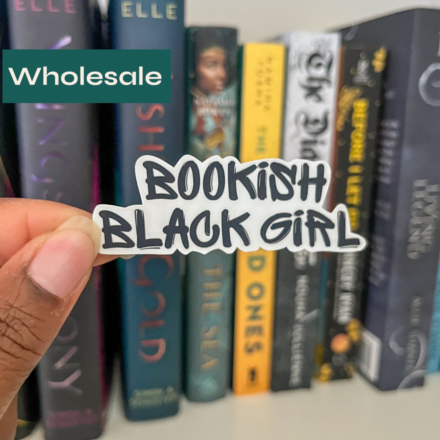 WHOLESALE Bookish Black Girl Sticker (Case of 5)