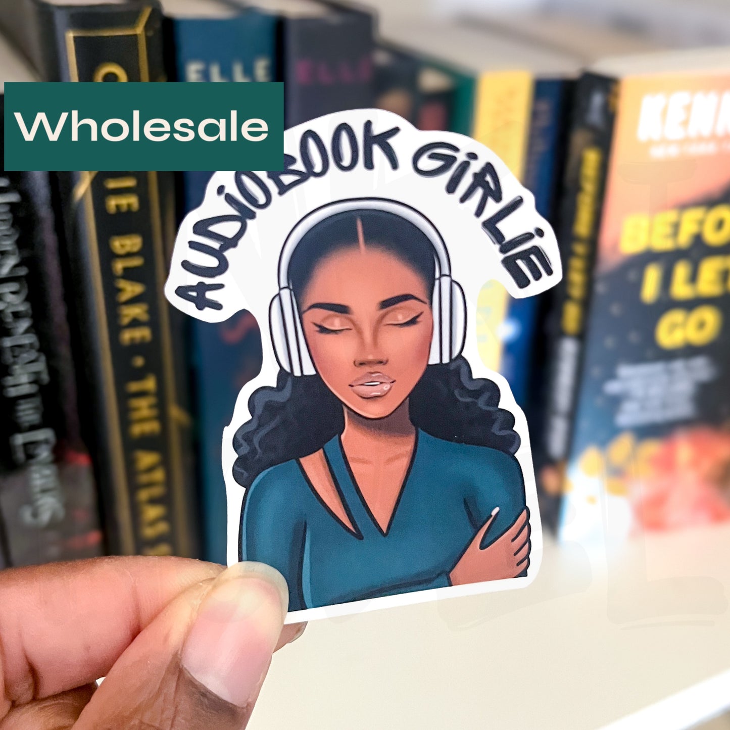 WHOLESALE Audiobook Girlie Sticker (Case of 5)