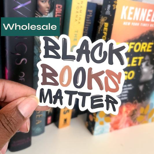WHOLESALE Black Books Matter Sticker (Case of 5)