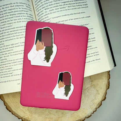 Nose Stuck in a Book Sticker