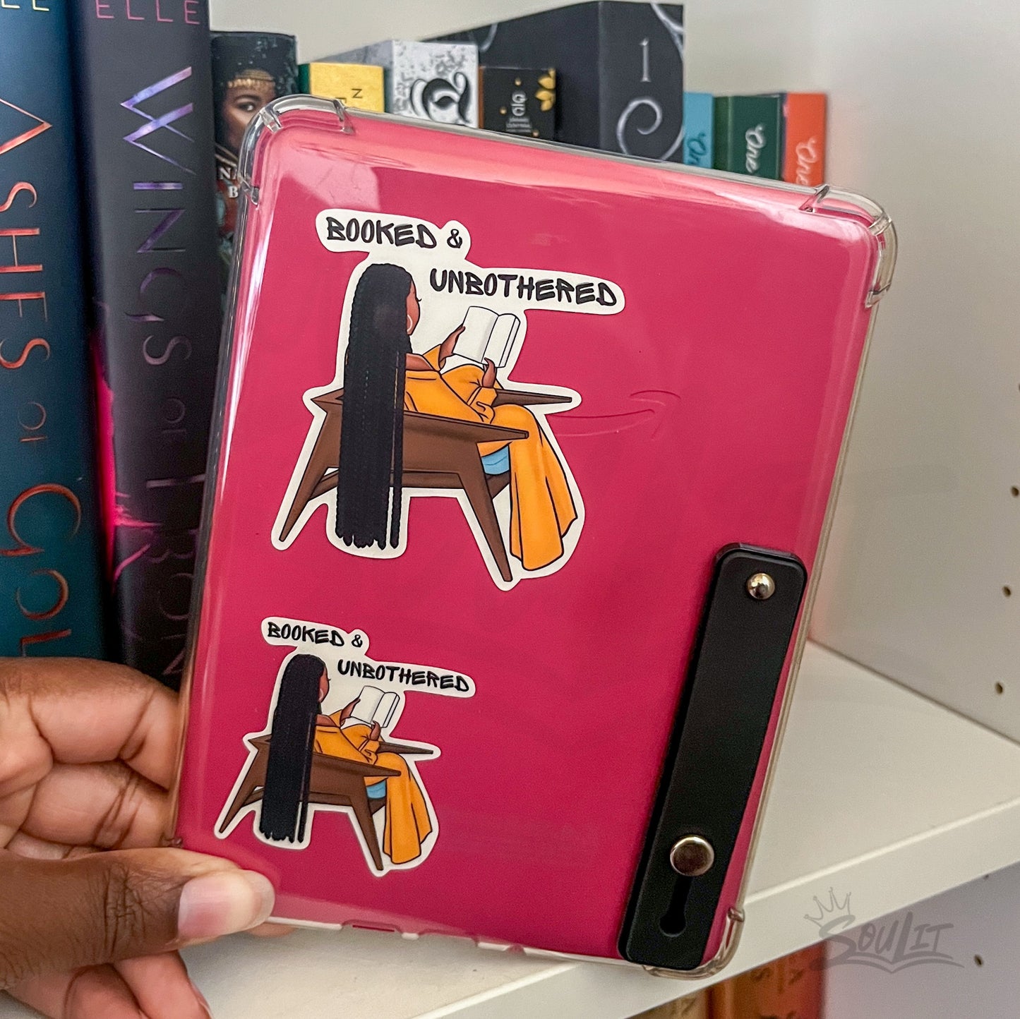 Booked & Unbothered Sticker