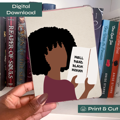Well Read Black Woman - Printable Kindle Insert