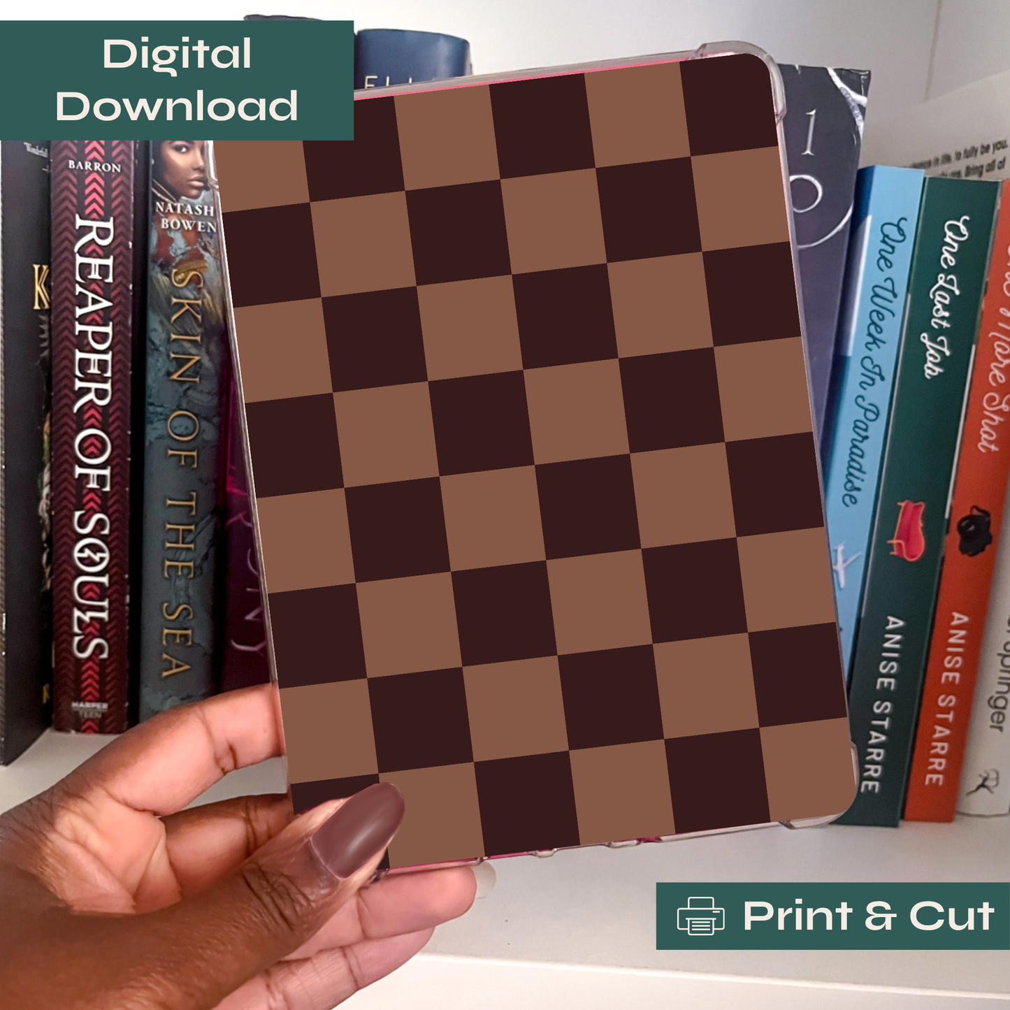 Cozy Coffee & Checkers - Printable Kindle Insert