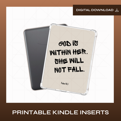 Psalms 46:5 - Printable Kindle Insert